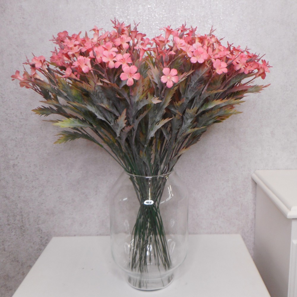 Artificial Campion Flowers Pink 59cm Artificial Flowers